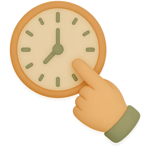 Personalized children's book about telling time