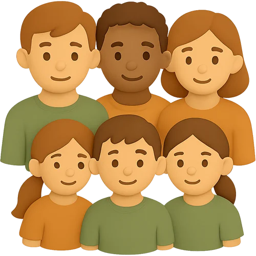 Blended family personalized children's book