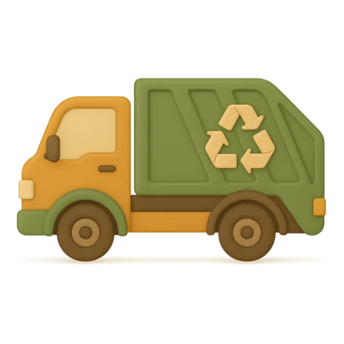 Garbage truck personalized children's book