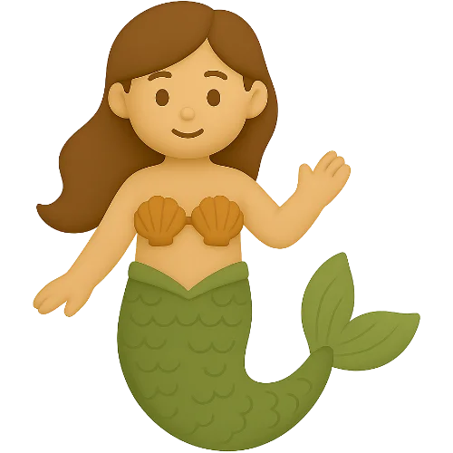 Mermaid personalized children's book under the waves