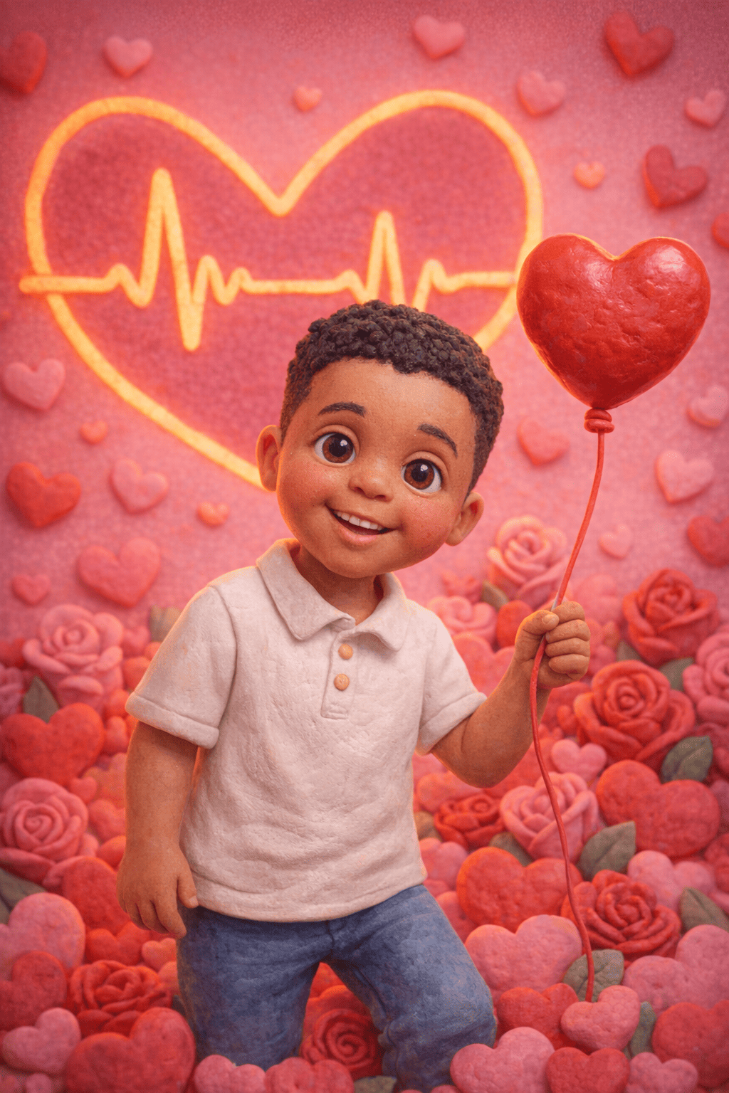 Illustration for Heartbeat on valentines day
