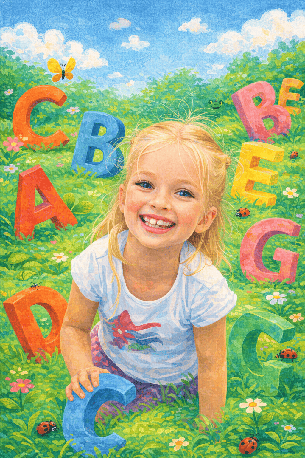 Illustration for Alphabet adventure   letter fun today