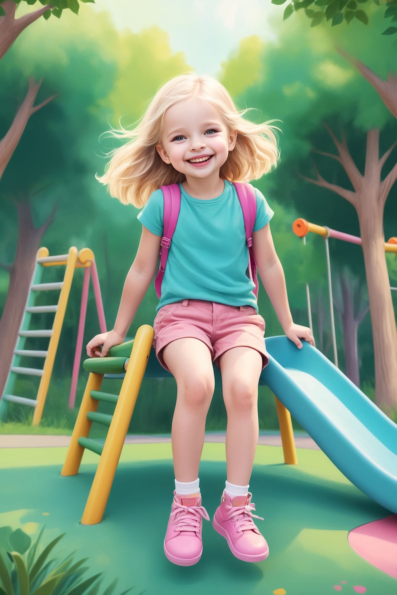 Illustration for Adventures in the outdoor playground