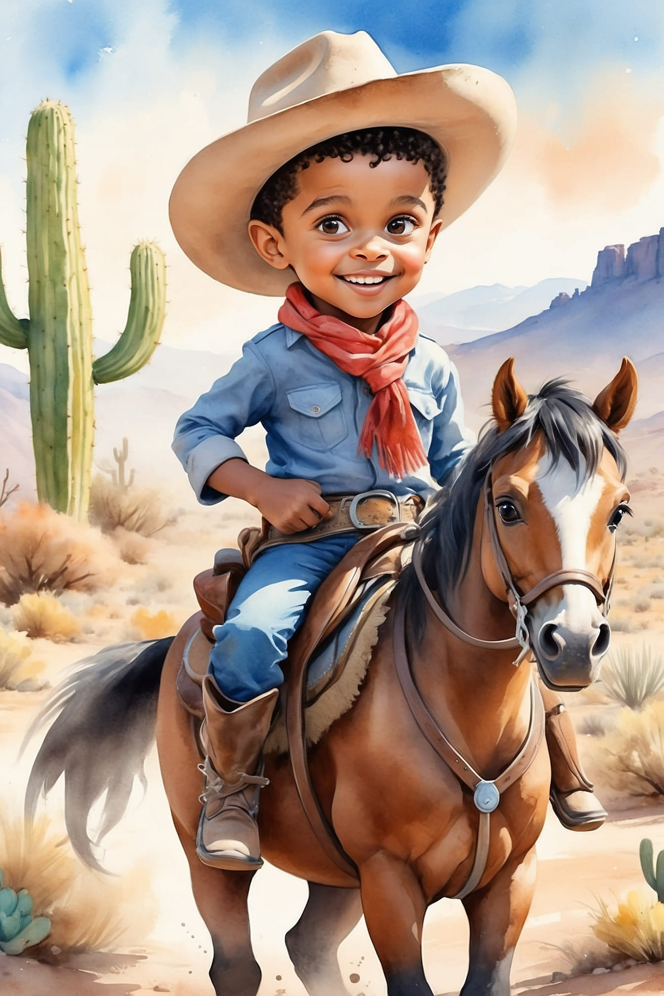 Cowboy sam and the horse adventure