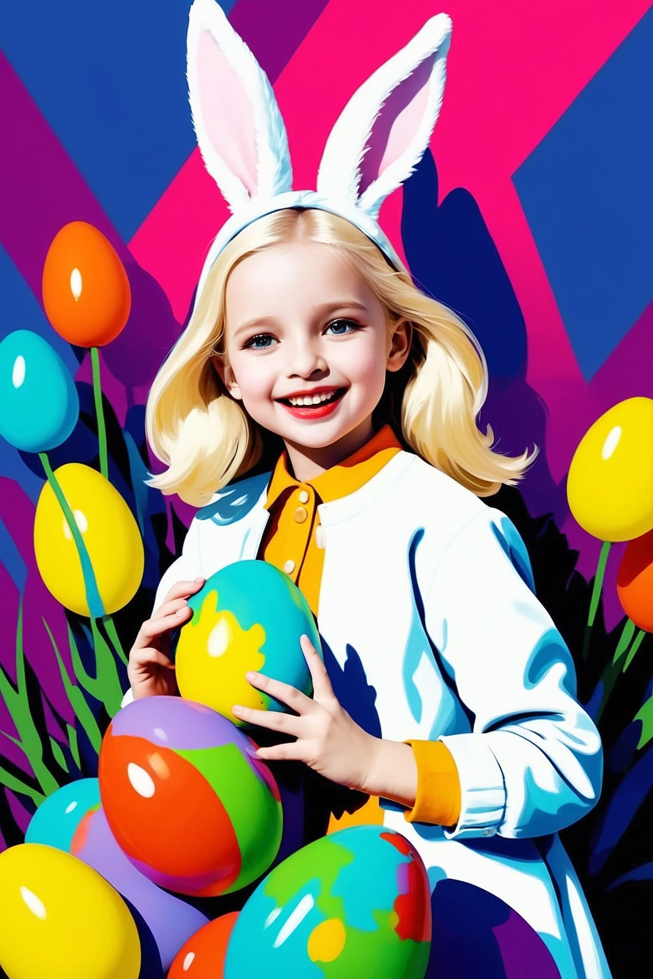 The easter bunny and the persistent painting adventure