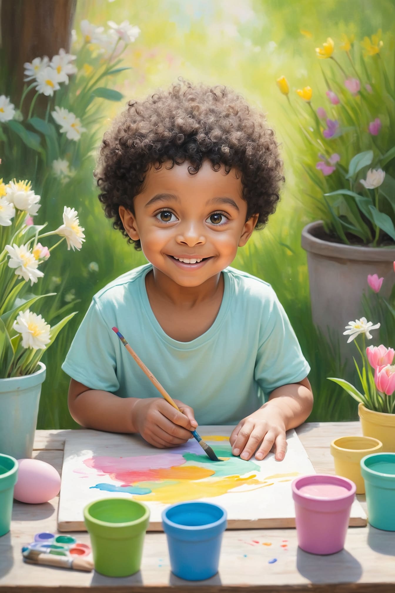 The great easter egg painting party